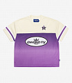 Shop Awake Ny King Logo Short Sleeve Jersey Cream/Purple at itk