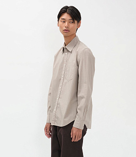 Norse Projects Kongshoved Poplin Micro Check Shirt Oatmeal