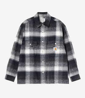 Carhartt WIP L/S Esterson Shirt Check Dark Navy