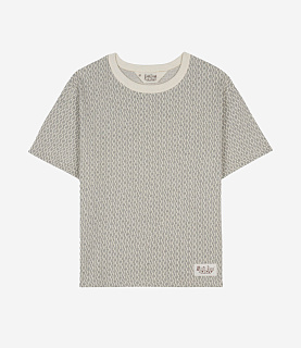 Brain Dead Jacquard Broken Stripe T-Shirt Grey