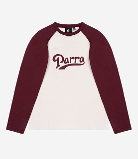by Parra Baller Of The Based Raglan Long Sleeve T-Shirt Dark Red