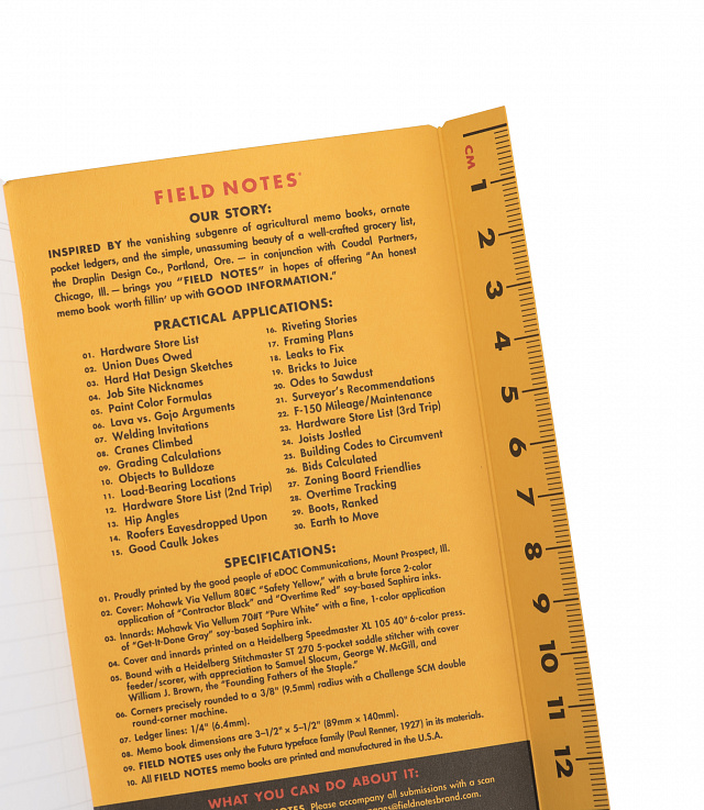 Shop Field Notes Utility Ledger at itk online store